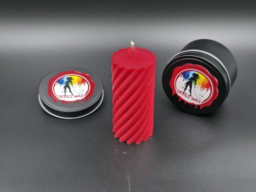 Red Large Pillar Candle