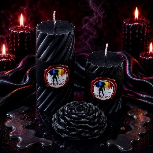 Black Large Pillar Candle