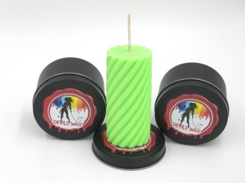 UV Green Large Pillar Candle