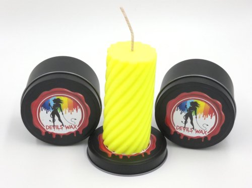 UV Yellow Large Pillar Candle