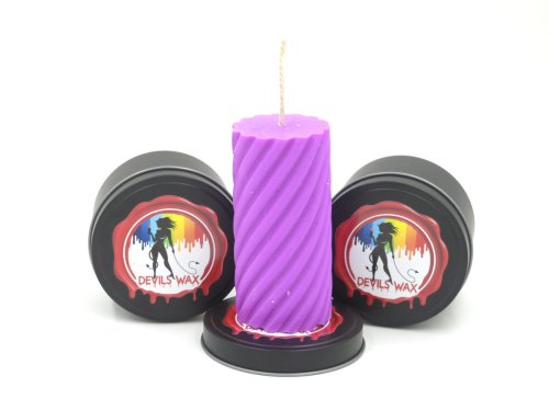 UV Purple Large Pillar Candle